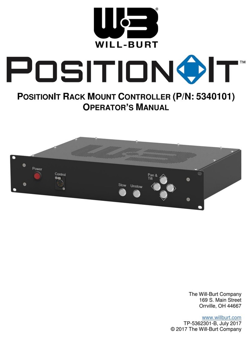 Will Burt Position It RACK MOUNT CONTROLLER Manuale utente