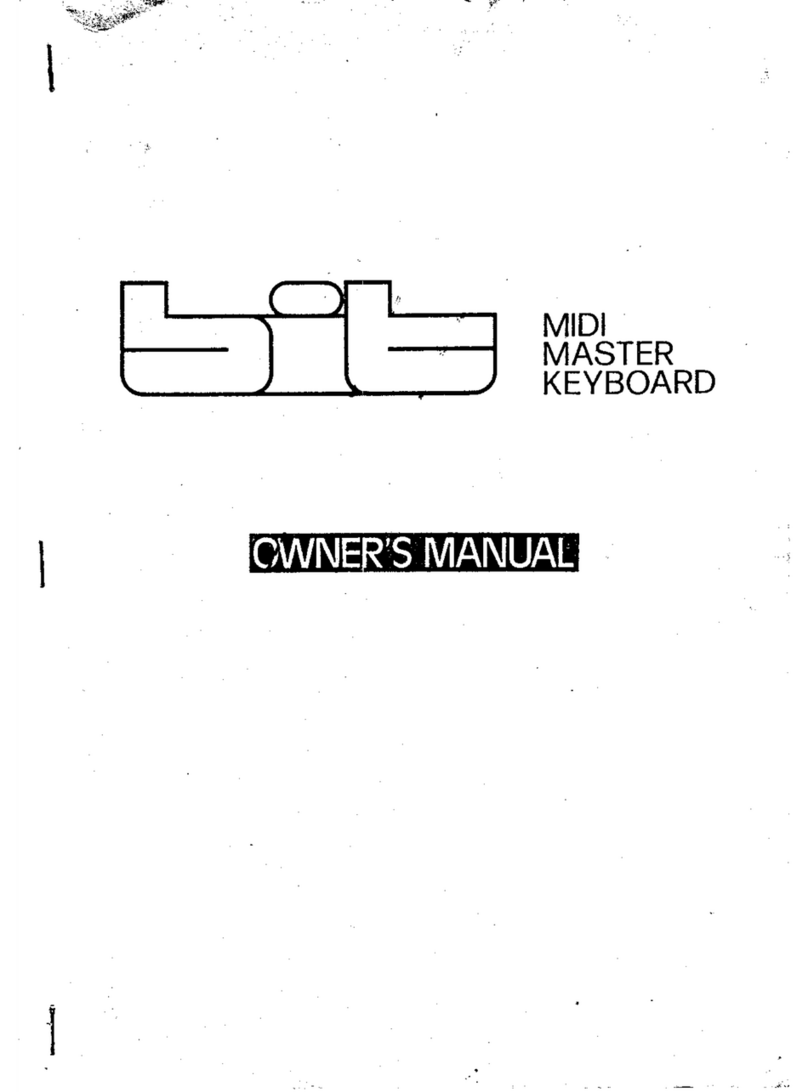 Crumar BIT ONE Manuale utente