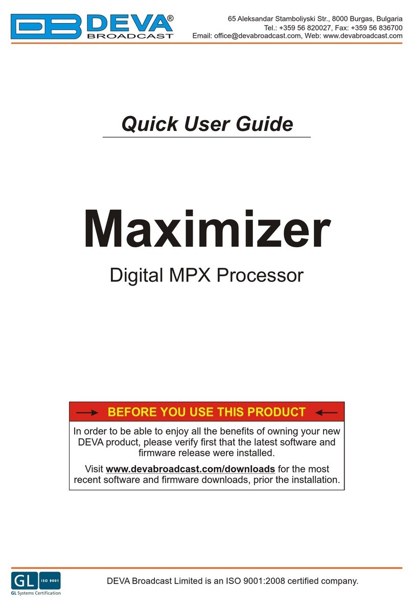 DEVA Maximizer Manuale di istruzioni
