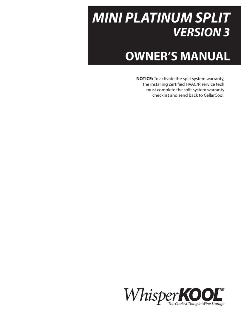 WHISPER KOOL MINI PLATINUM SPLIT VERSION 3 Manuale utente WHISPER KOOL MINI PLATINUM SPLIT VERSION 3 Manuale utente