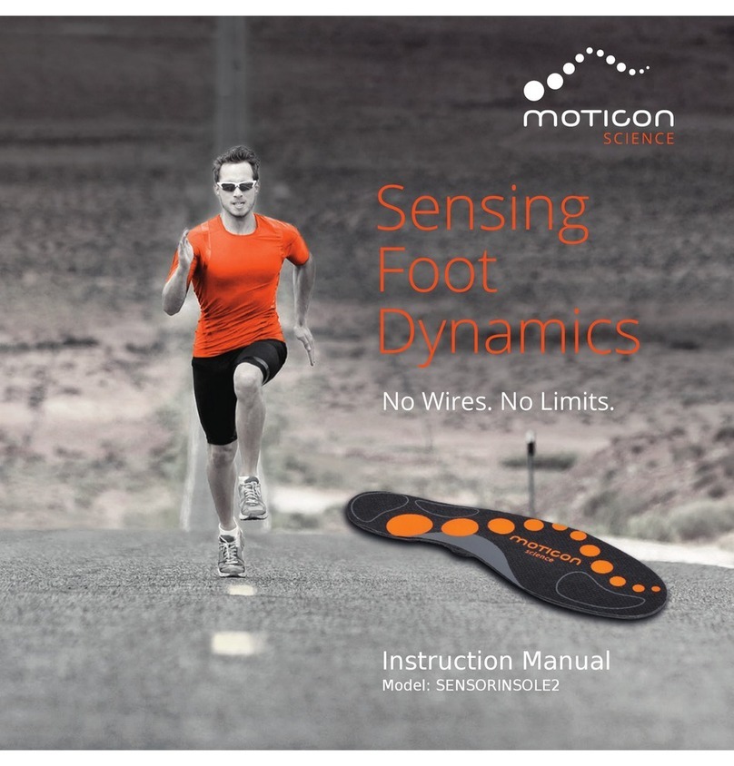 Moticon SENSORINSOLE2 Manuale utente