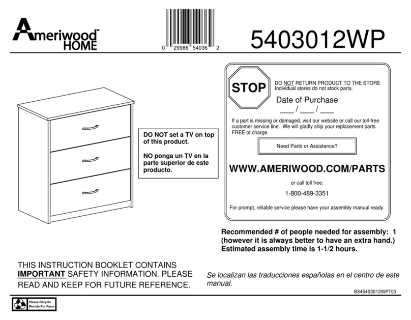 Ameriwood HOME 5403012WP Manuale utente