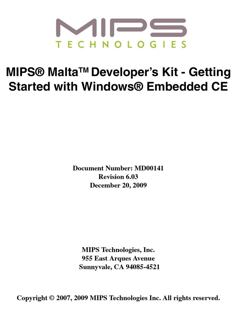 Mips Technologies Malta development platform Manuale utente