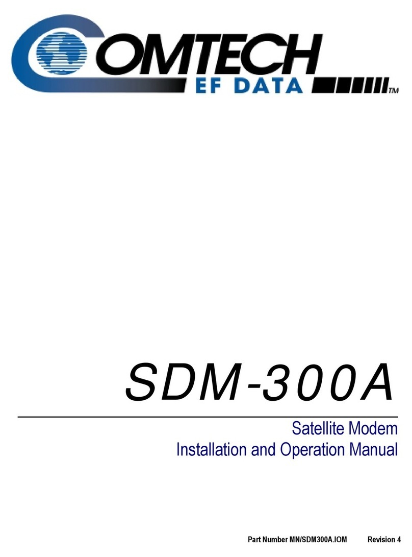 Comtech EF Data SDM-300A Manuale utente