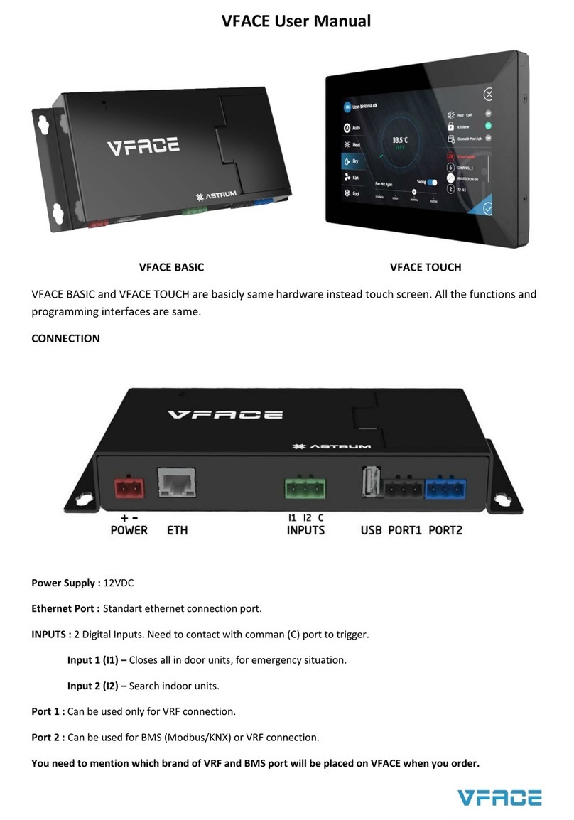 ASTRUM VFACE basic Manuale utente ASTRUM VFACE basic Manuale utente