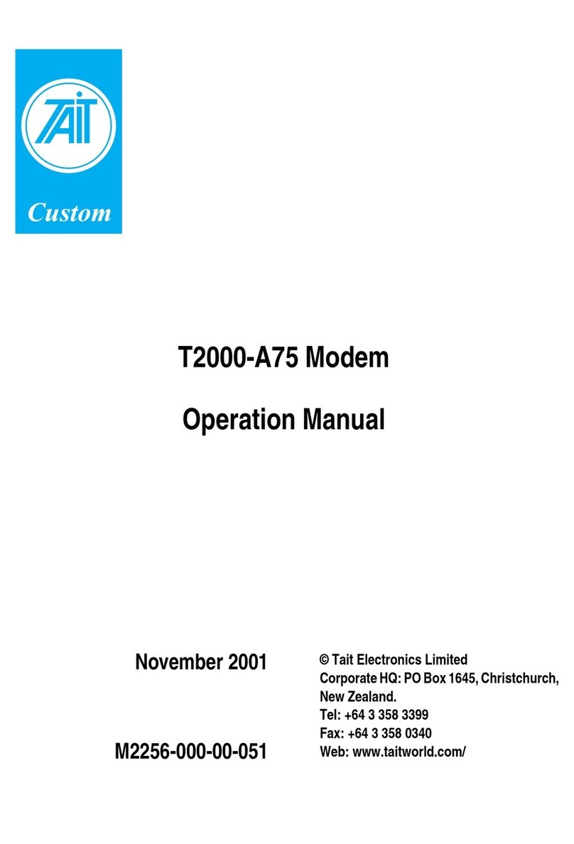 Tait T2000-A75 Manuale utente
