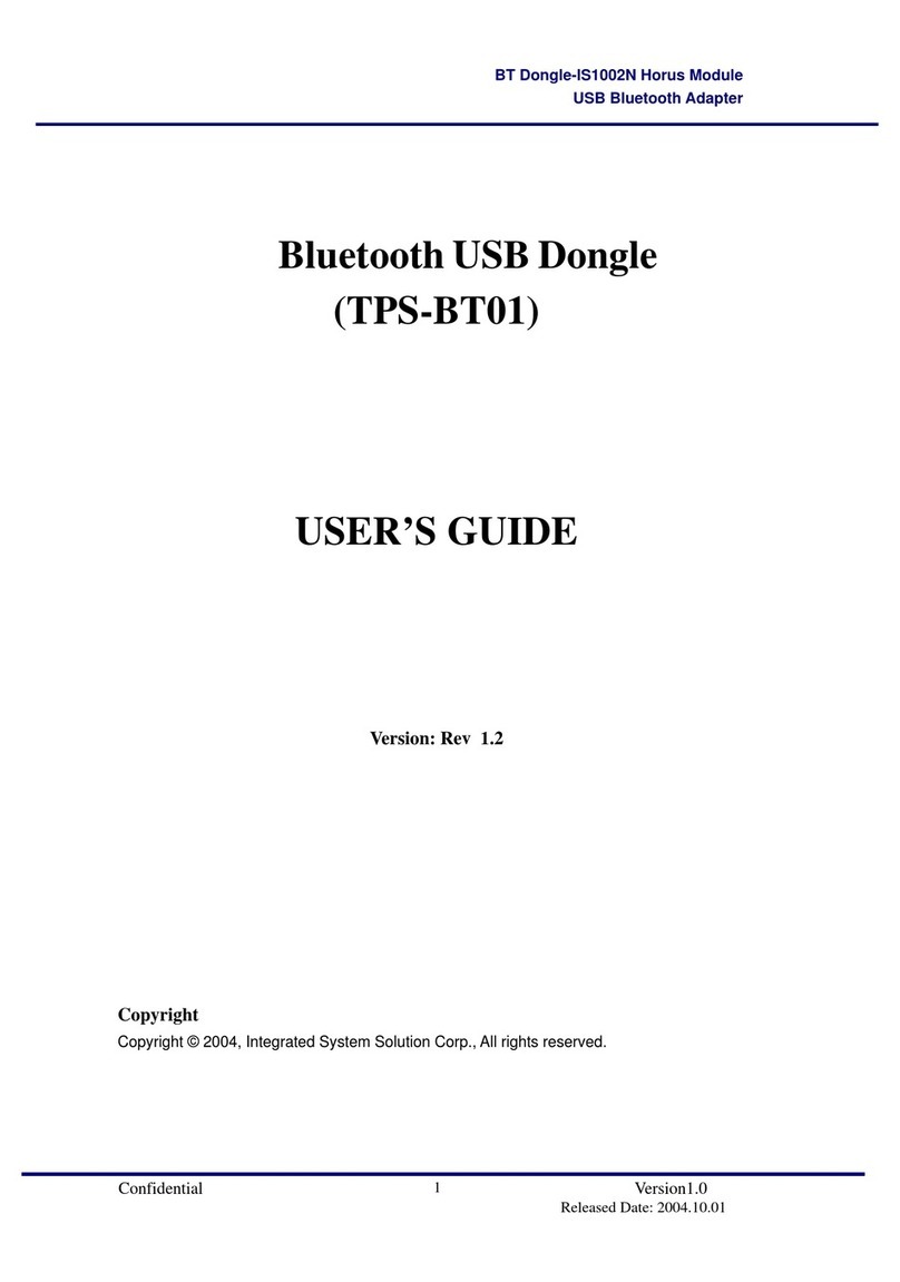 Integrated System Solution TPS-BT01 Manuale utente