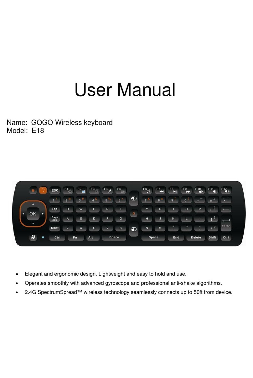 Gogo E18 Manuale utente