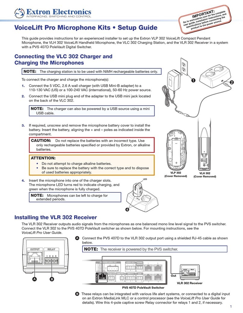 Extron electronics VLC 302 Manuale utente