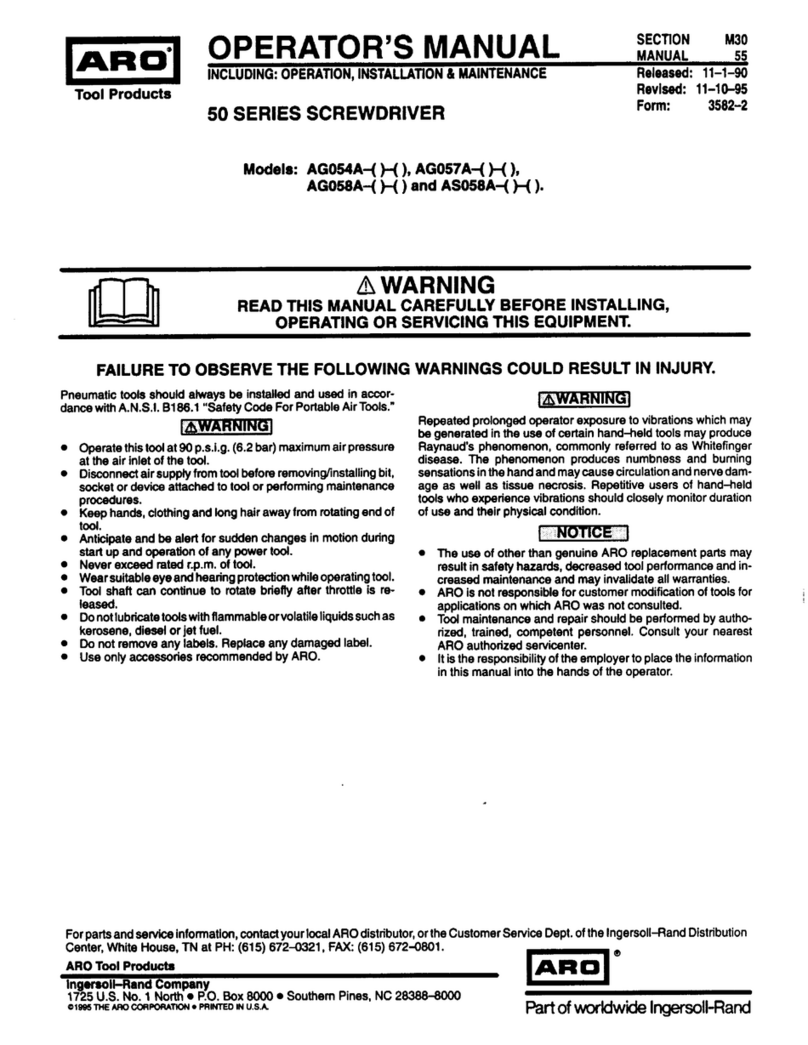 ARO AG057A Manuale utente