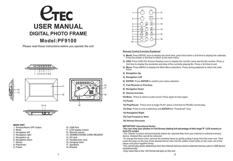 Etec PF9100 Manuale utente
