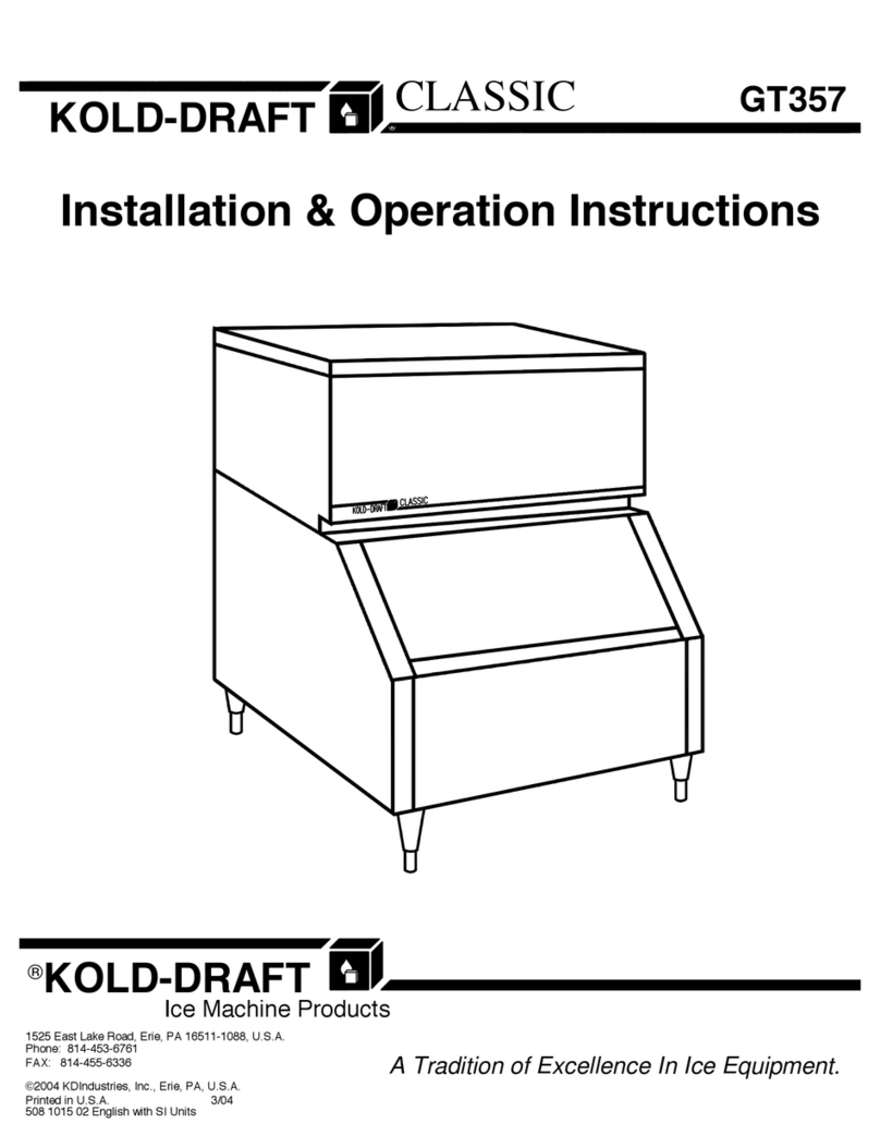 Kold-Draft GT357 Classic Istruzioni per l'installazione