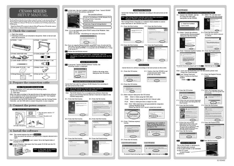 GRAPHTEC CE5000 SERIES Manuale utente