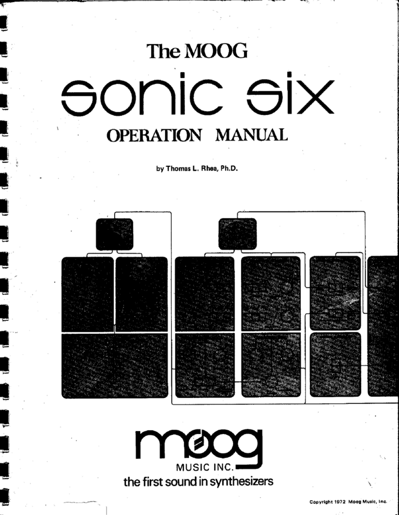 Moog Sonic Six Manuale utente