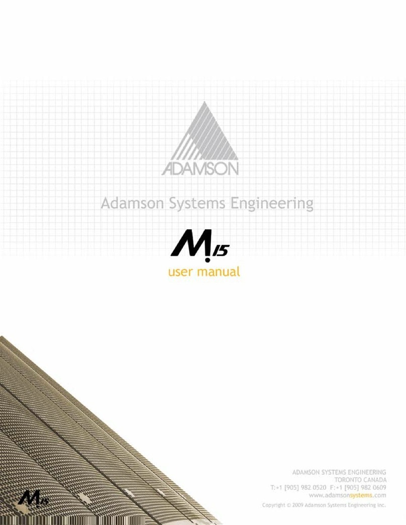 Adamson Systems Engineering M15 Manuale utente