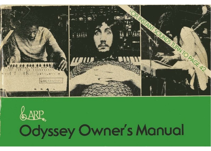 ARP Odessey Manuale utente ARP Odessey Manuale utente