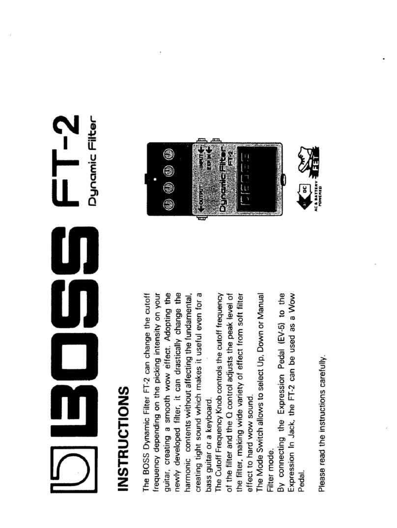 BOSSCO FT-2 Manuale utente BOSSCO FT-2 Manuale utente