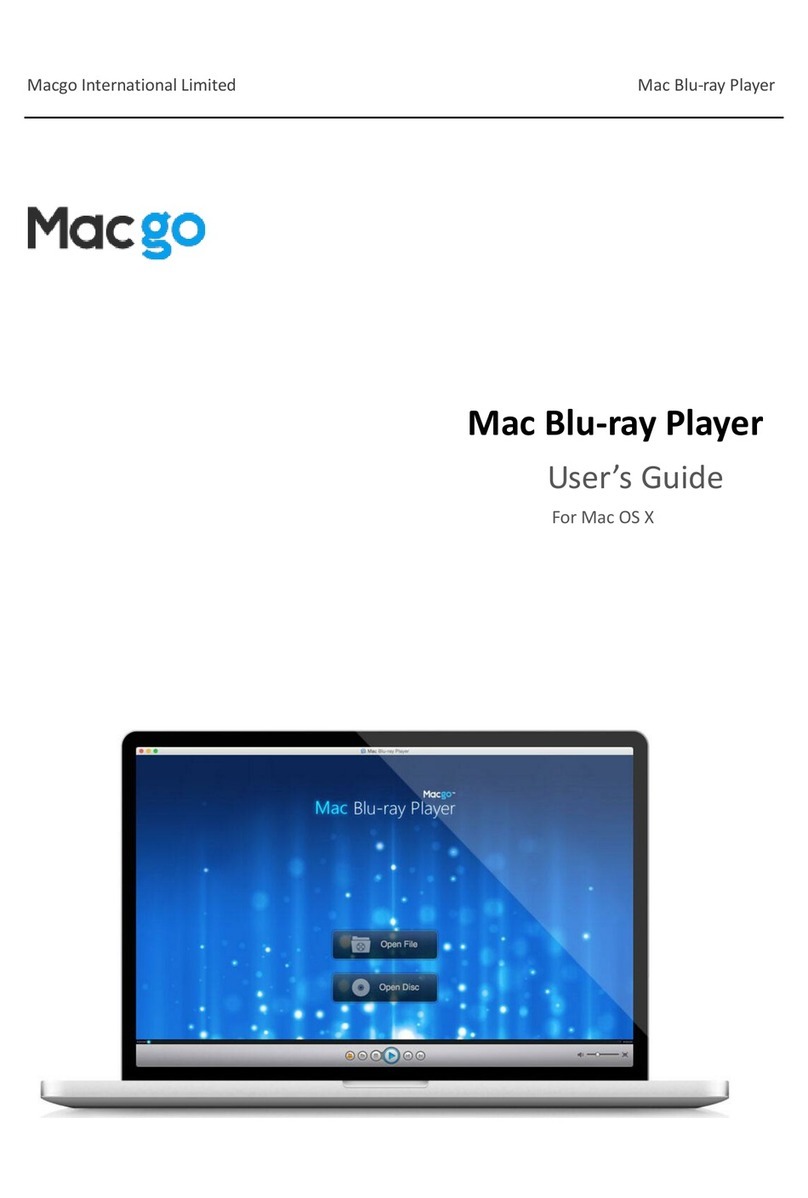 Macgo Mac Blu-ray Player Manuale utente