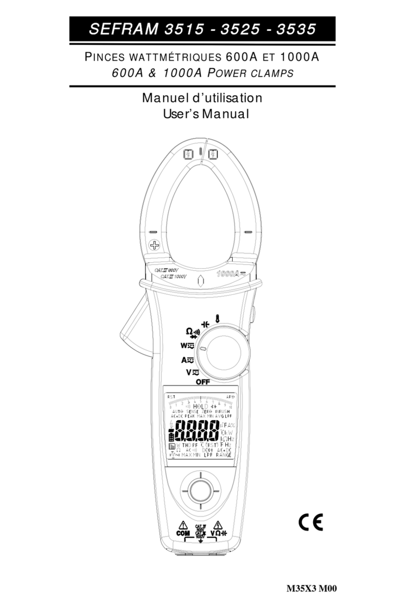 SEFRAM 3515 Manuale utente