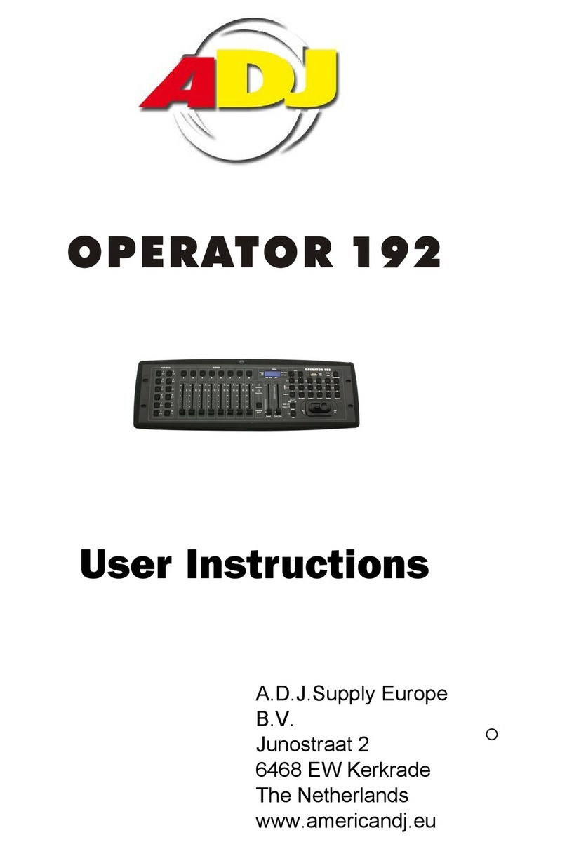 ADJ Operator 192 Manuale utente