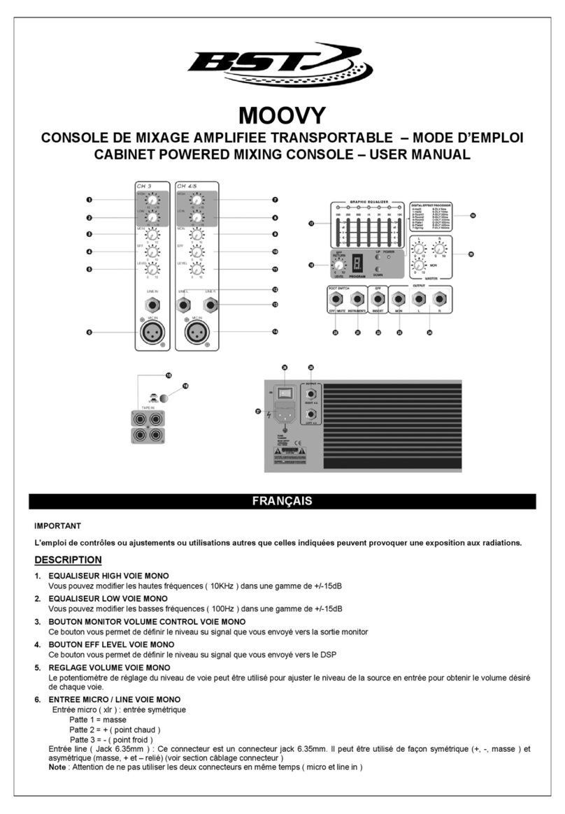 BST MOOVY Manuale utente