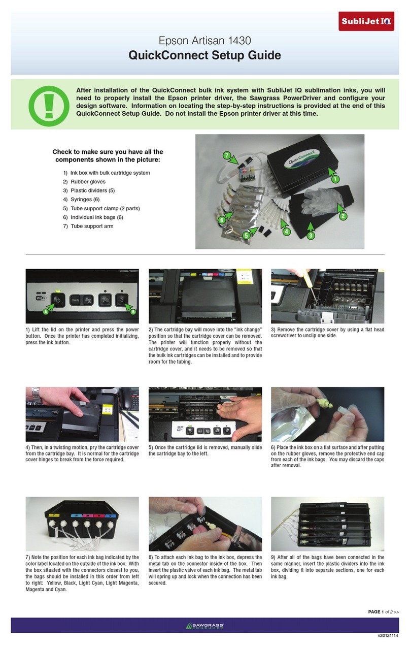 SubliJetR QuickConnect Manuale utente