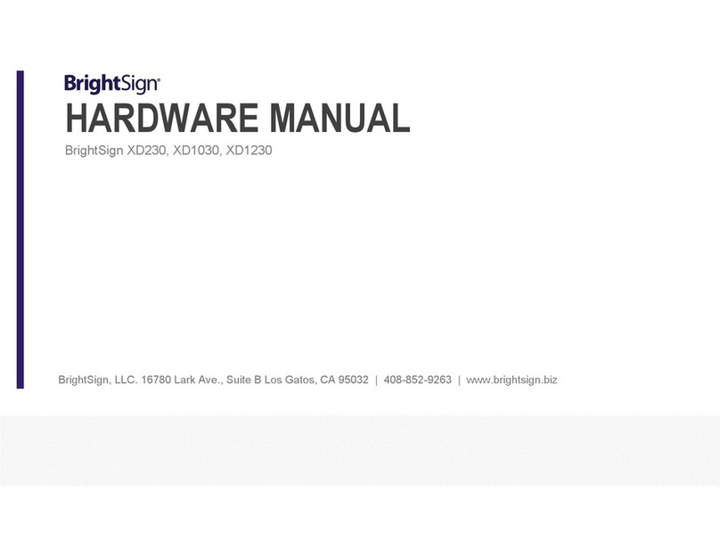 BrightSign XD230 Manuale utente