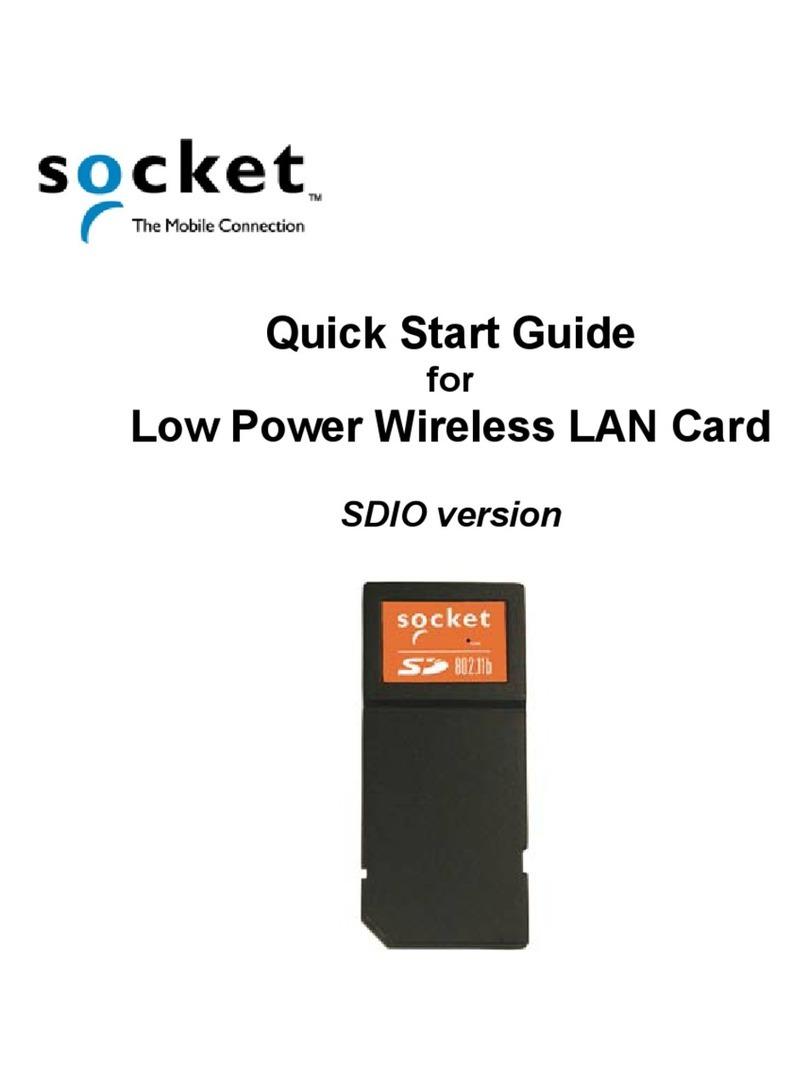 Socket LAN Card Manuale utente