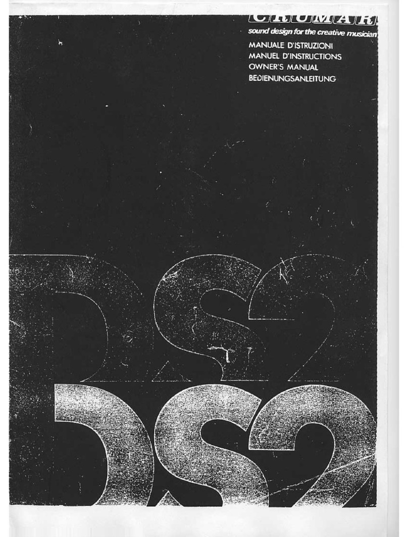 Crumar DS1 Manuale utente