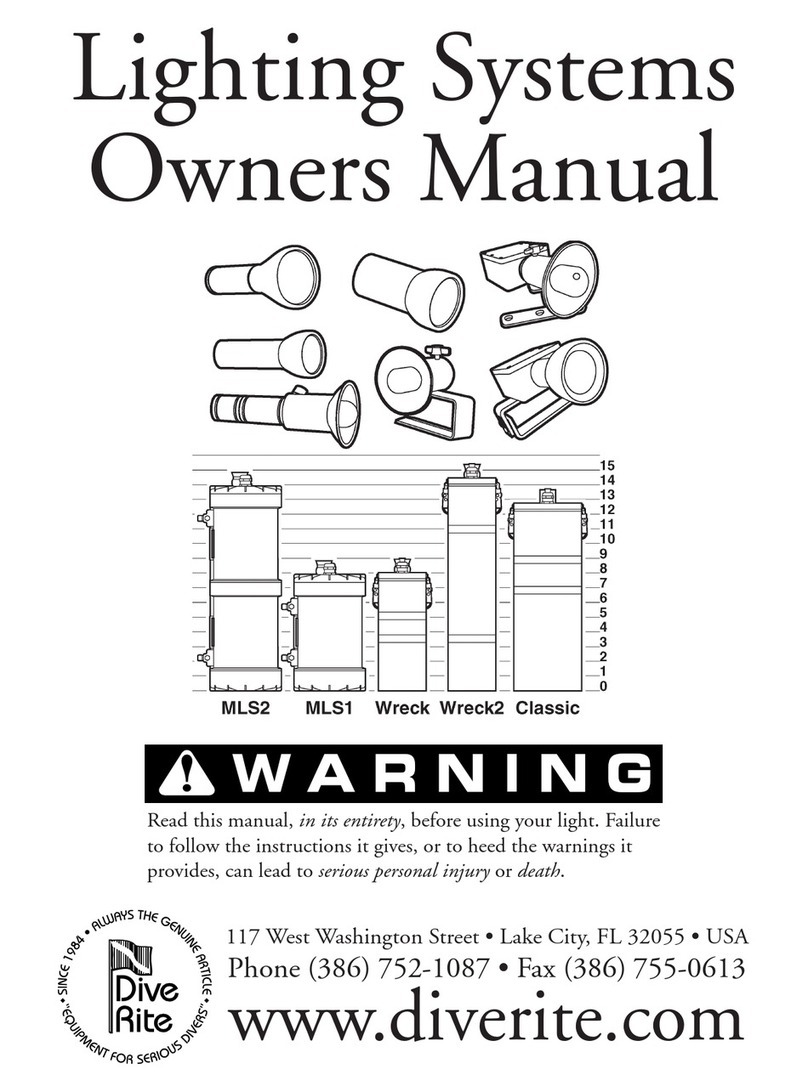 Dive Rite Lighting Systems Manuale utente Dive Rite Lighting Systems Manuale utente