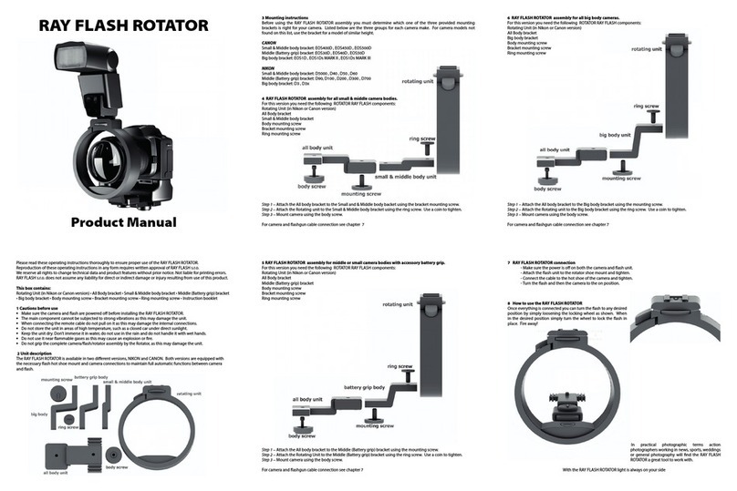 Ray Flash Rotator Manuale utente