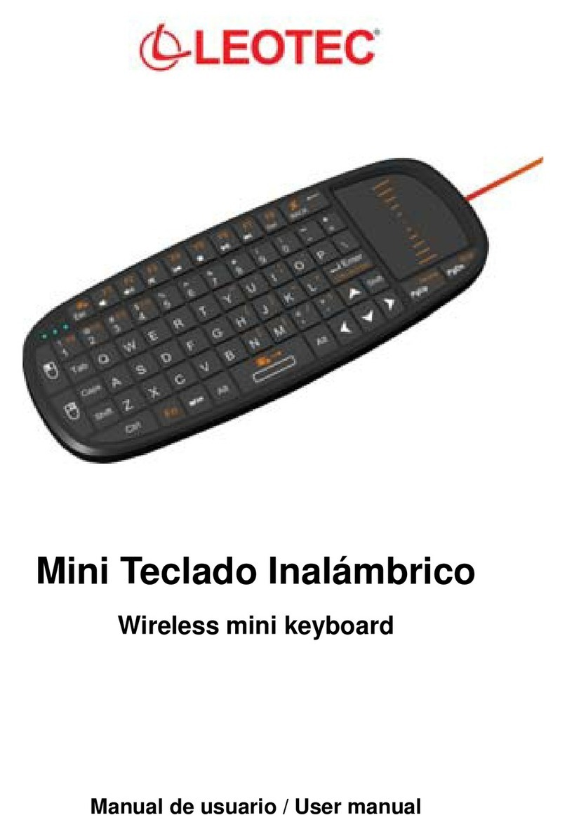 Leotec wireless mini keyboard Manuale utente Leotec wireless mini keyboard Manuale utente