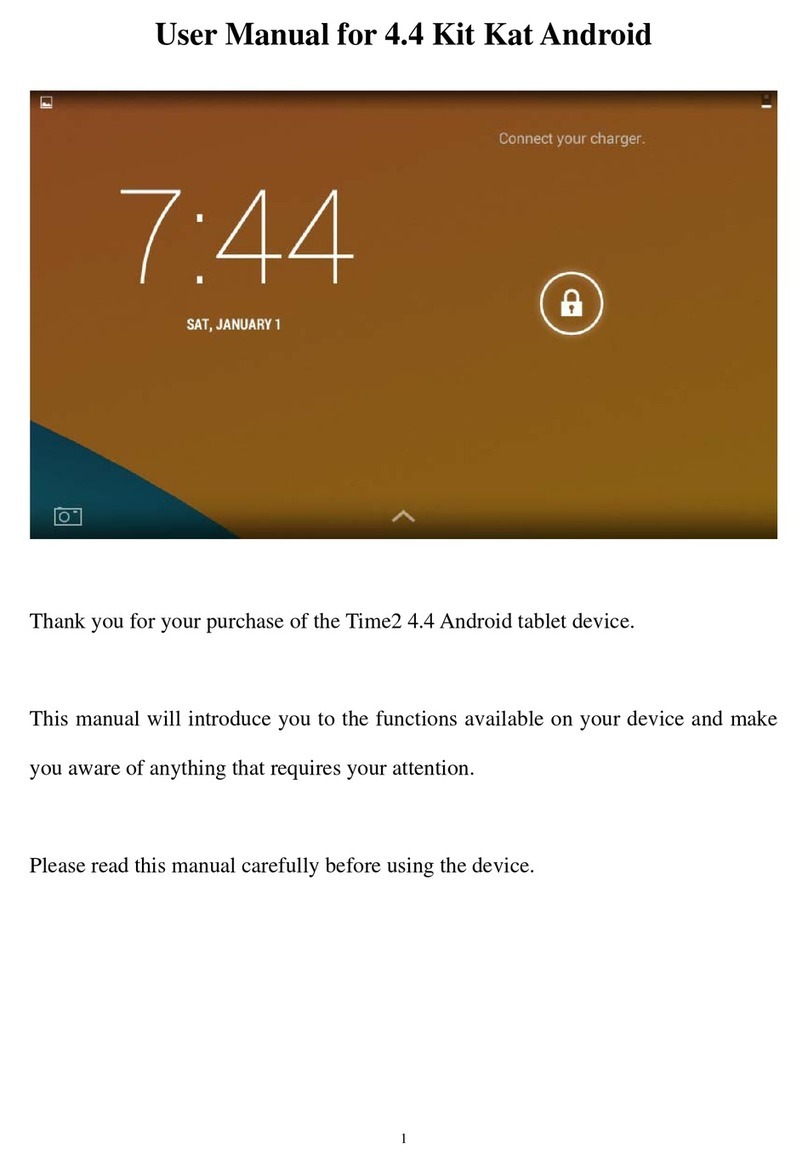 Time2 4.4 Android tablet Manuale utente