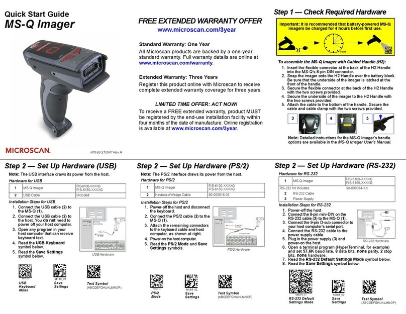 Microscan MS-Q Manuale utente