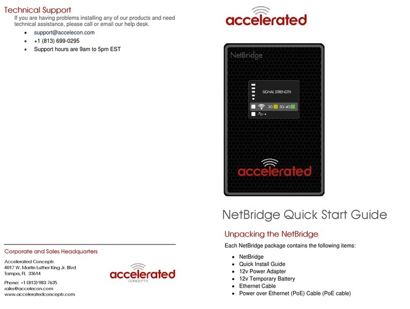 Accelerated NetBridge Manuale utente