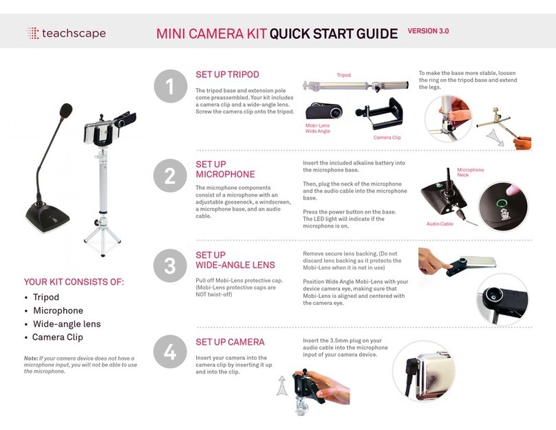 teachscape MINI CAMERA KIT Manuale utente