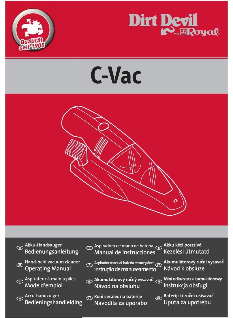 Dirt Devil C-Vac Manuale utente