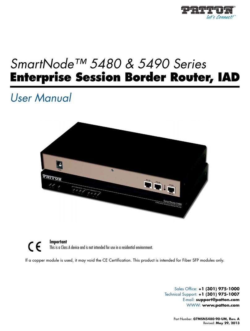 Patton SmartNode 5480 Series Manuale utente