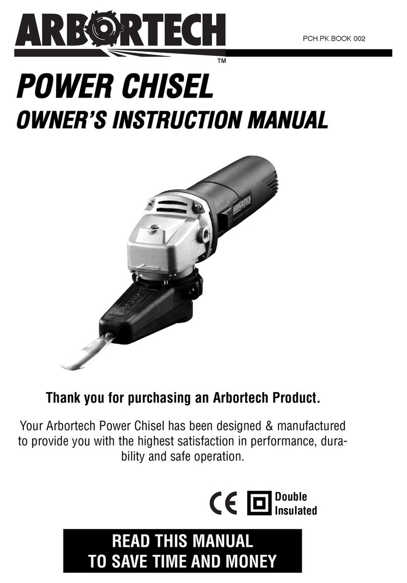 Arbortech POWER CHISEL Guida all'installazione