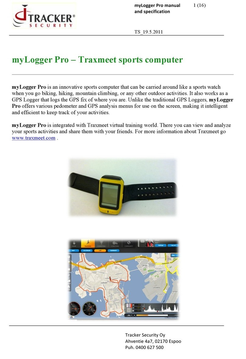 Tracker Security myLogger Pro Manuale utente