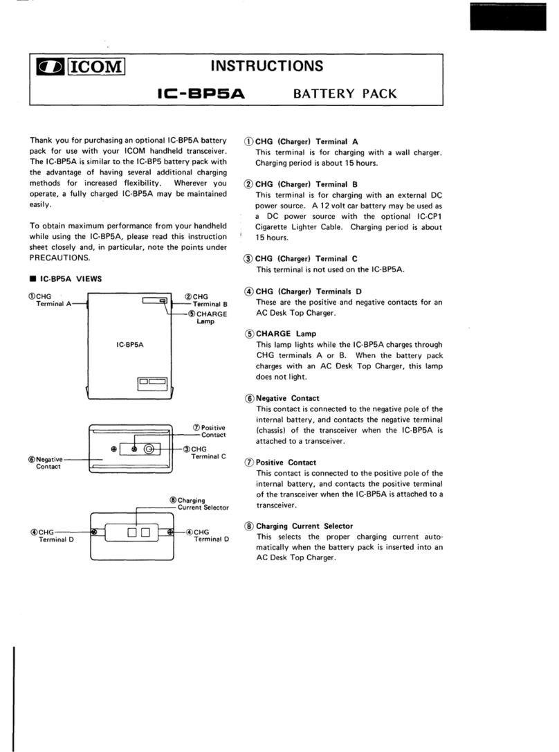 Icom IC-BP5A Manuale utente