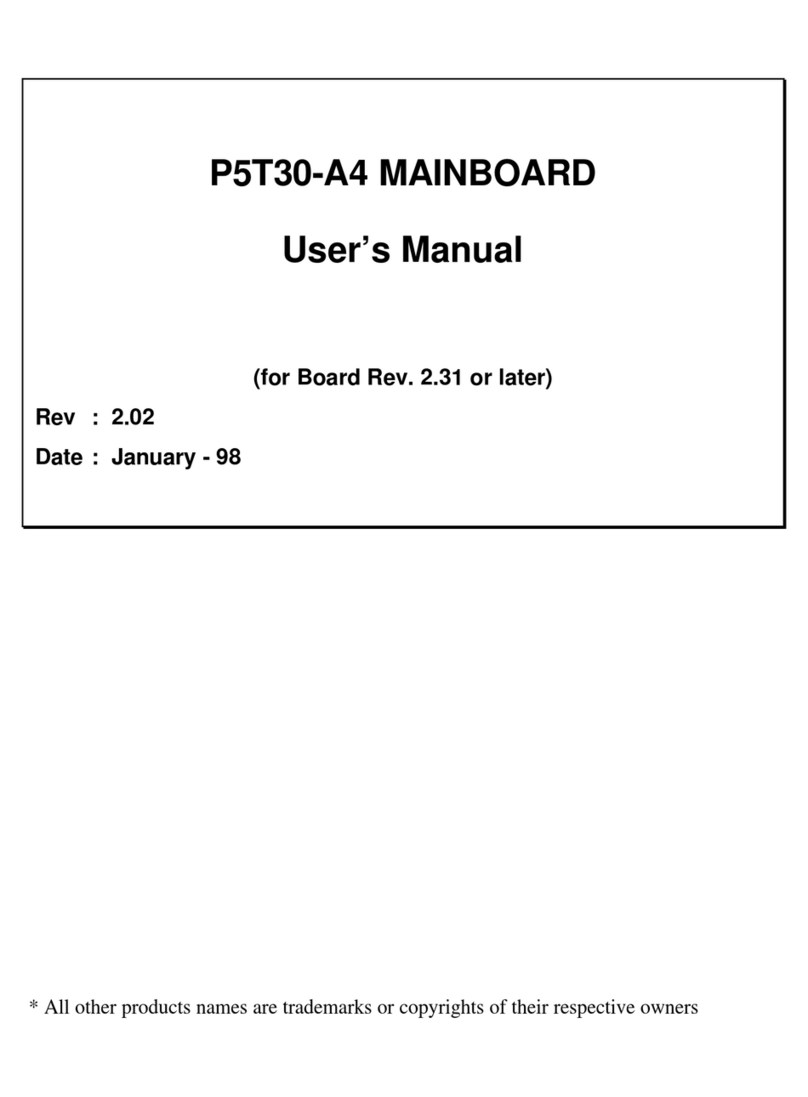 Tekram Technology P5T30-A4 Manuale utente