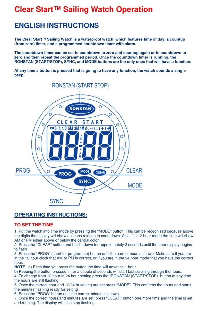 Ronstan Clear Start Manuale utente