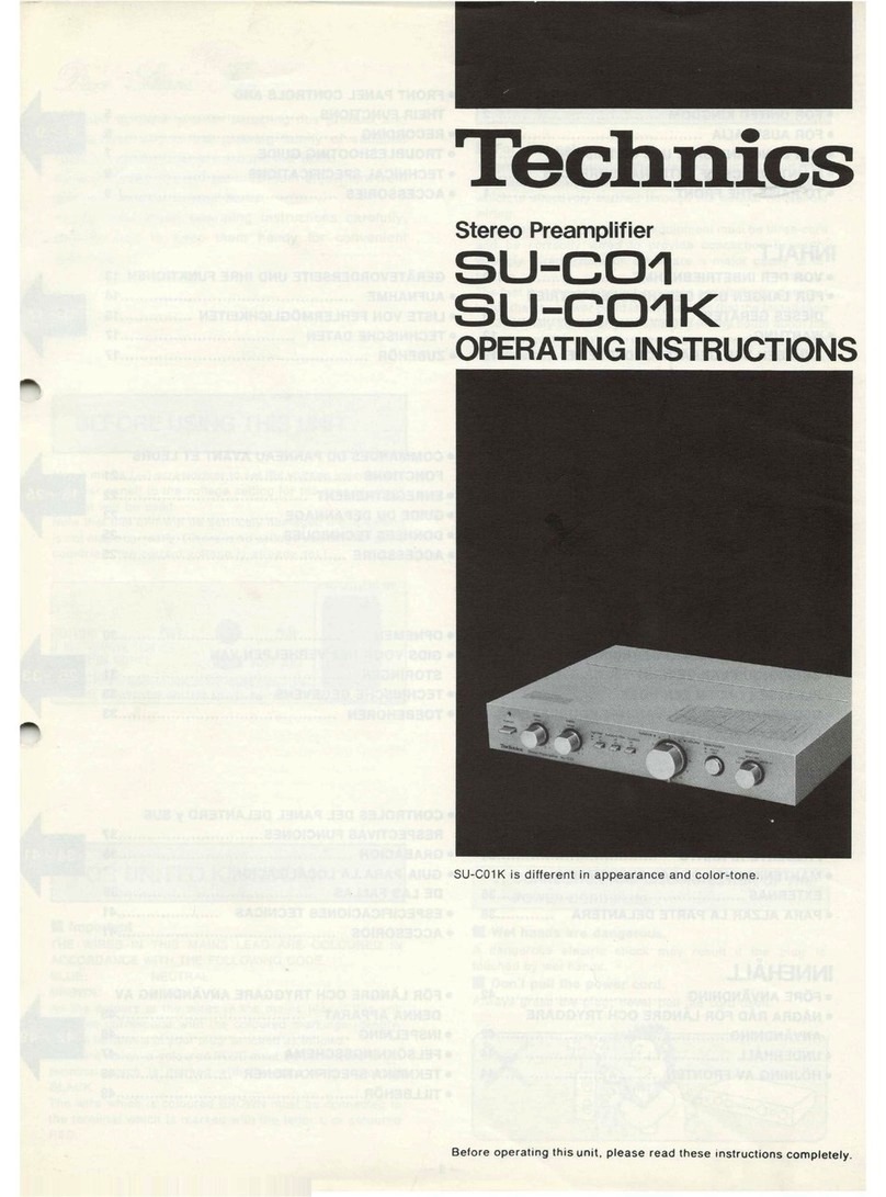 Technics SU-C01 Manuale utente