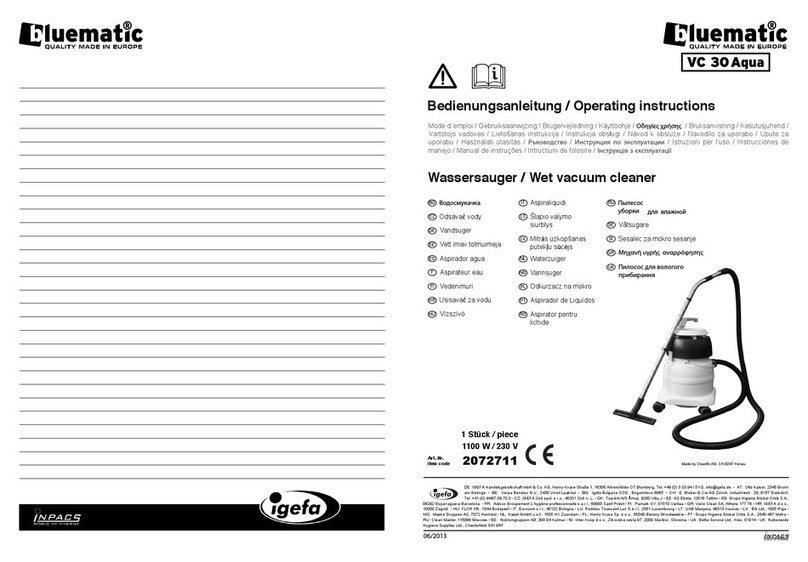bluematic VC 30 Aqua Manuale utente
