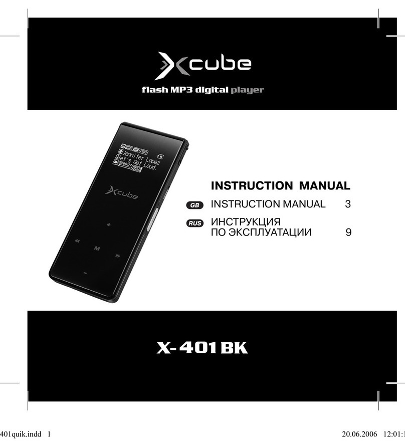 Xcube x-401 bk Manuale utente