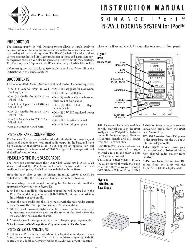 Sonance iPort Manuale utente