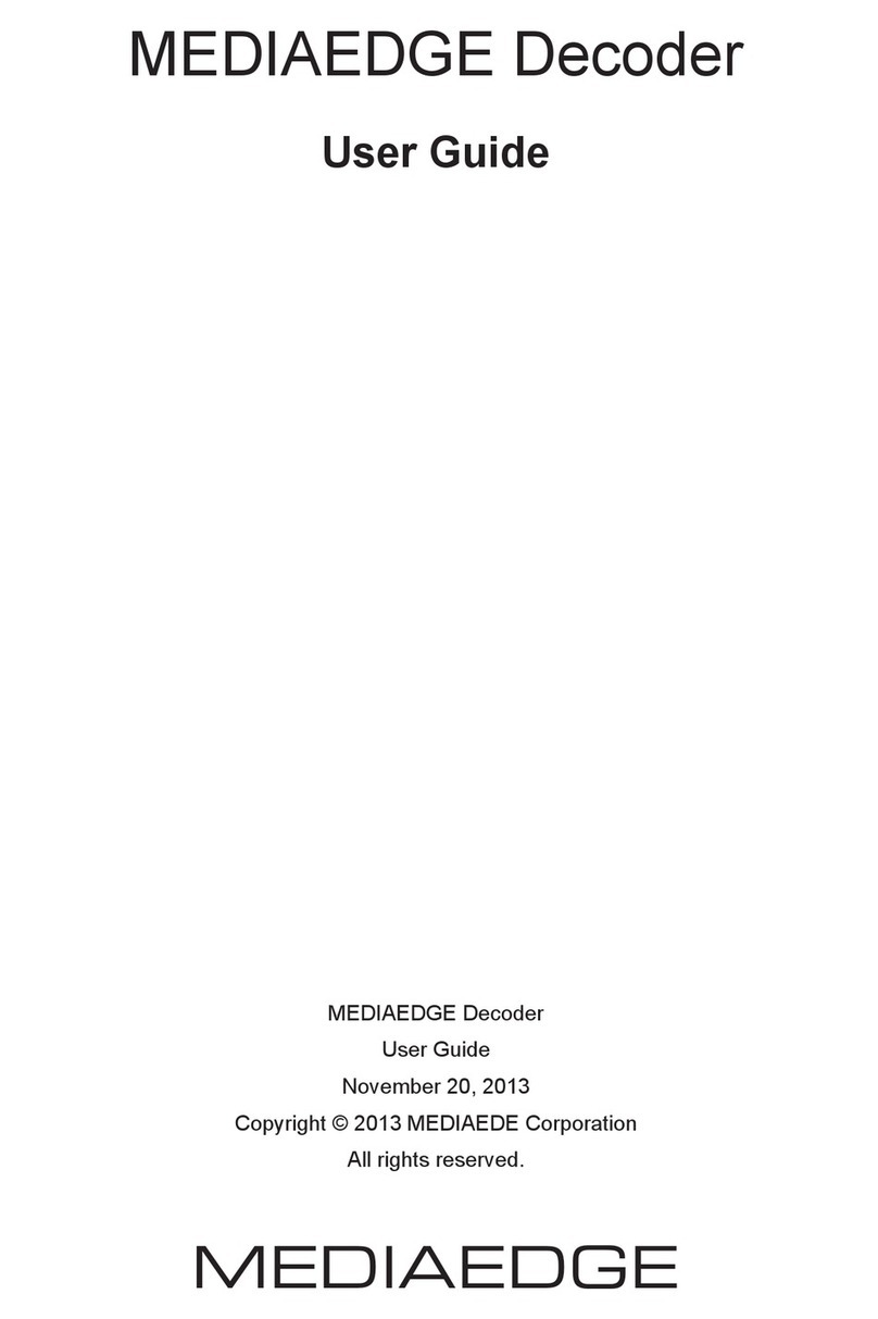 Mediaedge Decoder Manuale utente