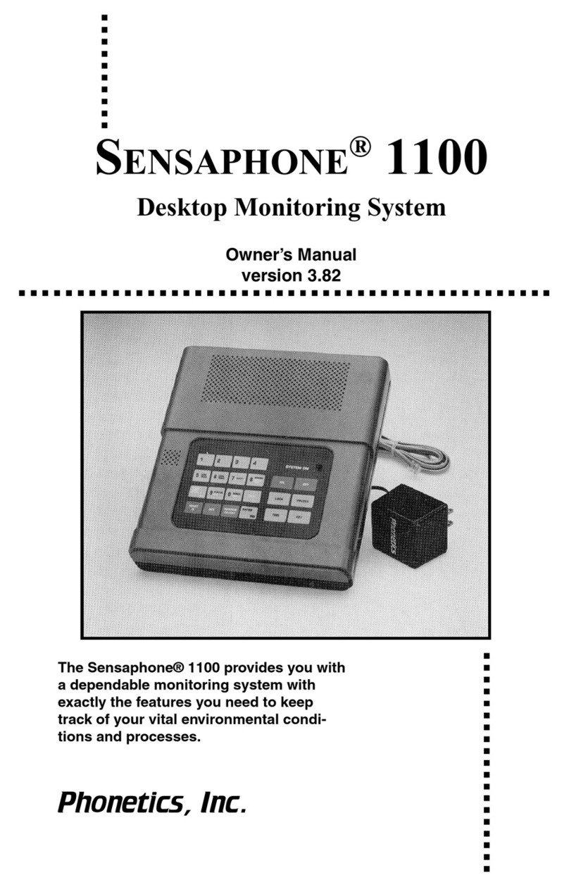 Phonetics SENSAPHONE 1100 Manuale utente