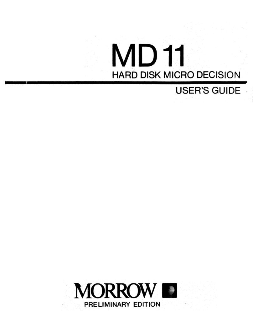 Morrow MD 11 Manuale utente